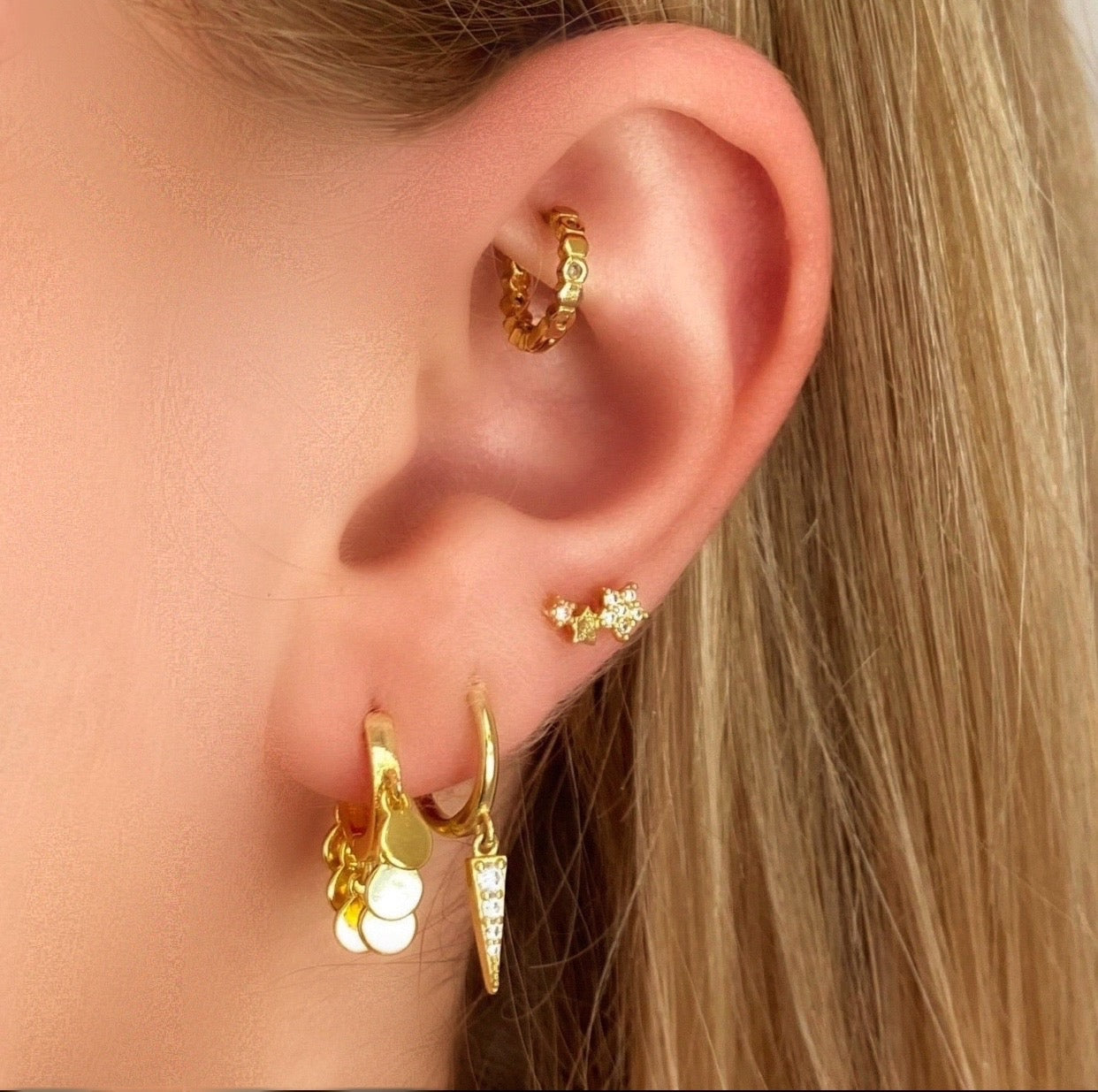 Harmony Gold Huggie Earrings - Blush & Co.