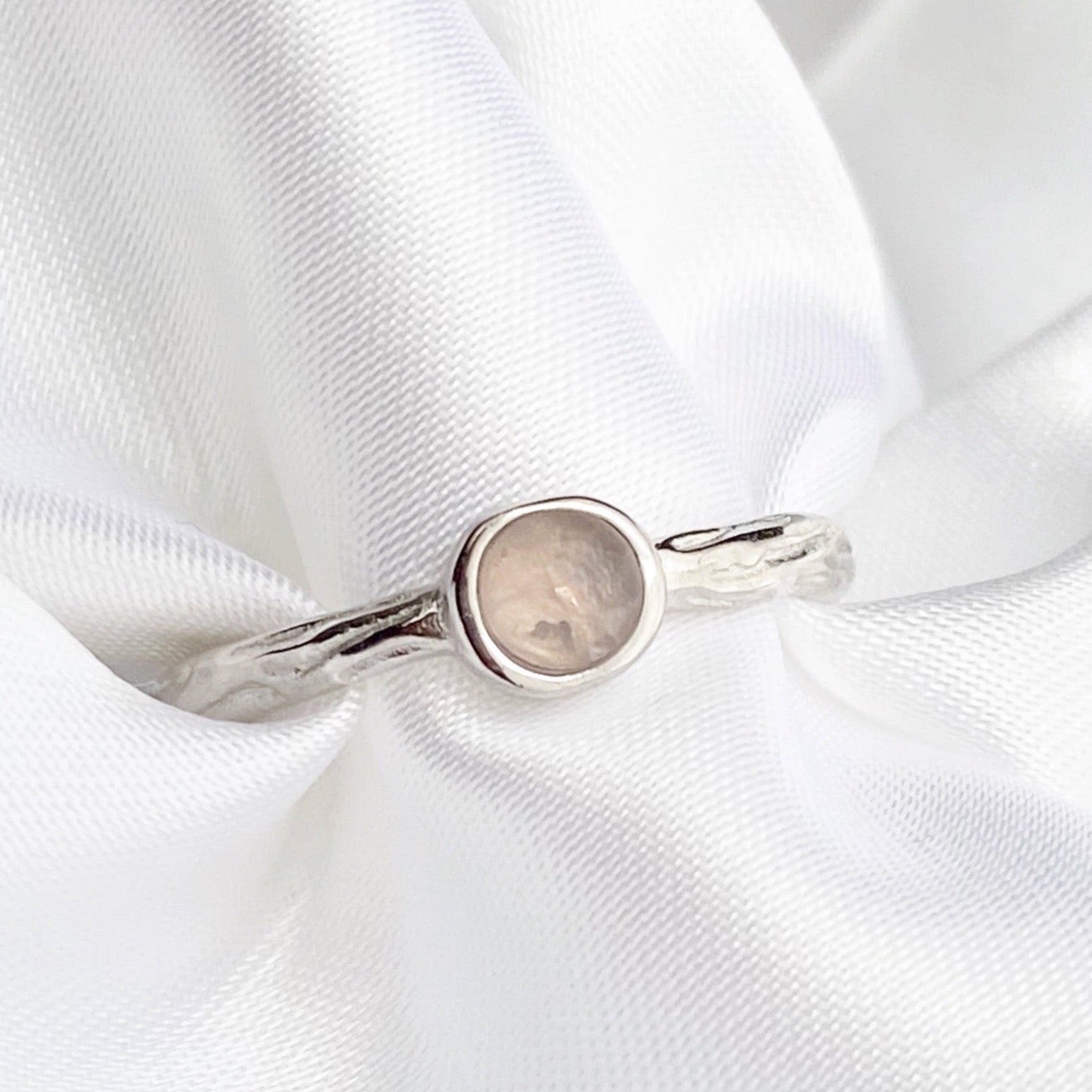 Rose Quartz Ring - Silver - Blush & Co.