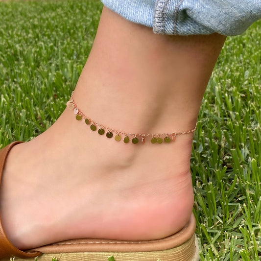 Cassidy Anklet - Rose Gold - Blush & Co.