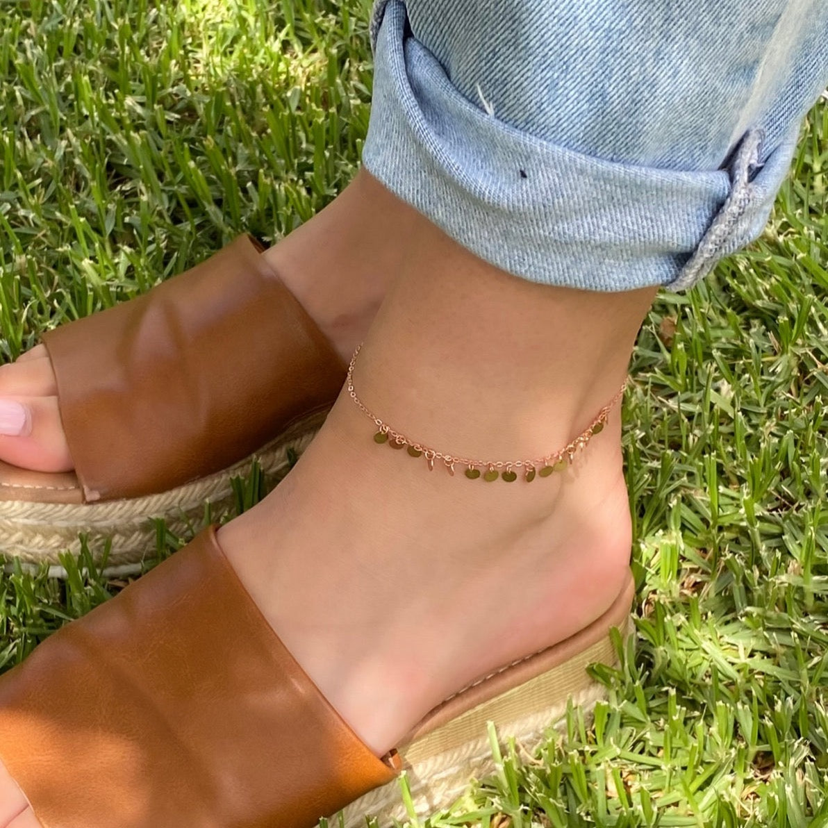 Cassidy Anklet - Rose Gold - Blush & Co.