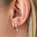 Tiny Twinkle Rose Gold Huggie Earring - Blush & Co.