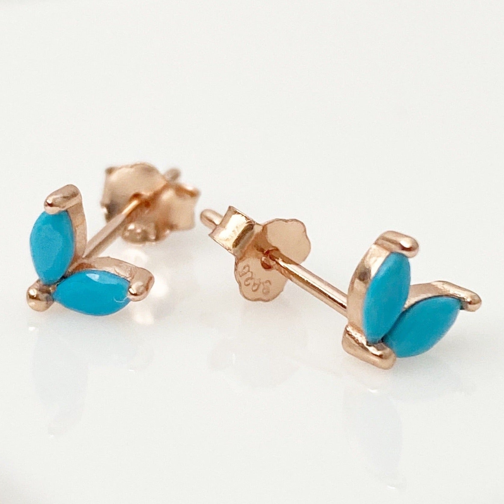 Aker Turquoise Stud Earrings - Blush & Co.