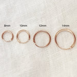 Rose Gold Sleeper Hoops - Blush & Co.