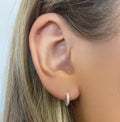 Clara Silver Huggie Earrings - Blush & Co.