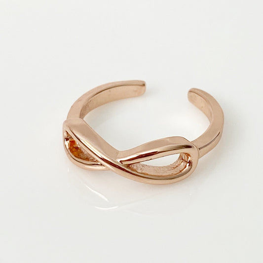 Infinity Rose Gold Toe Ring - Blush & Co.