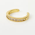 Zirconia Gold Toe Ring - Blush & Co.