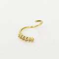 Crystal Gold Nose Ring - Blush & Co.