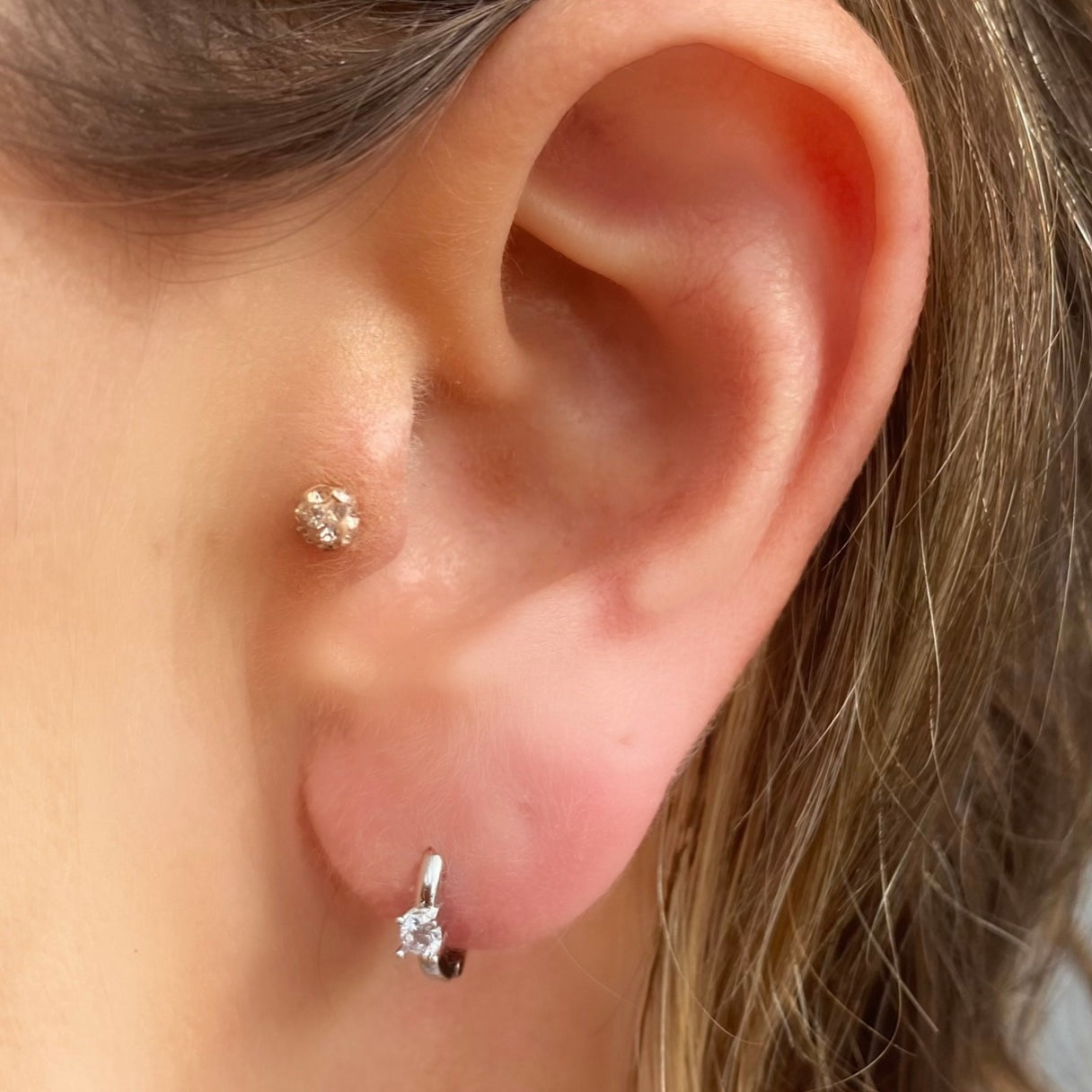 Gracie Silver Huggie Earrings - Blush & Co.