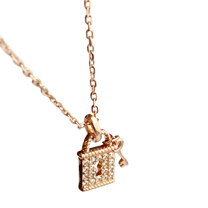 Tiffany lock 2025 and key necklace