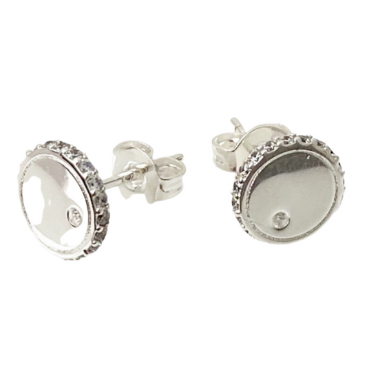 Diana Stud Earrings - Silver - Blush & Co.