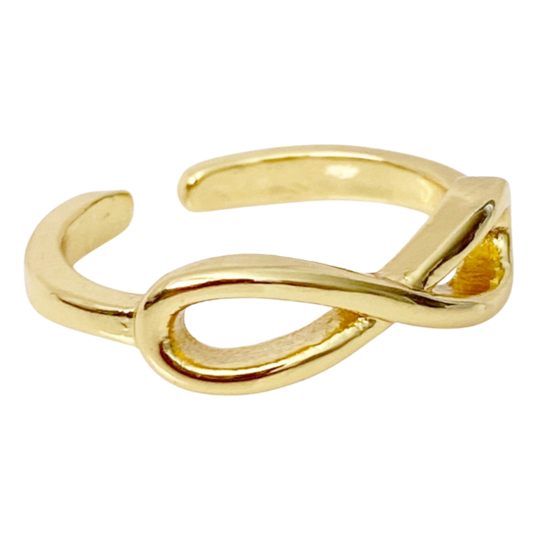 Infinity Gold Toe Ring - Blush & Co.