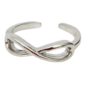 Infinity Silver Toe Ring - Blush & Co.