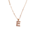 Initial Pendant Necklace - Rose Gold - Blush & Co.