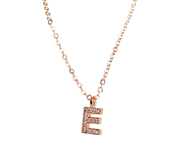 Initial Pendant Necklace - Rose Gold - Blush & Co.