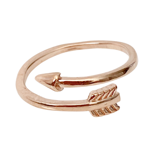 Arrow Wrap Rose Gold Toe Ring - Blush & Co.
