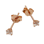 Mia Zirconia Stud Earrings - Rose Gold - Blush & Co.