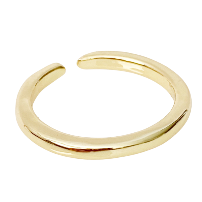 Fine Band Gold Toe Ring - Blush & Co.