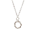 Grace Rope Circle Necklace - Silver - Blush & Co.