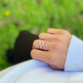 Brooklyn Rose Gold Statement Ring - Blush & Co.