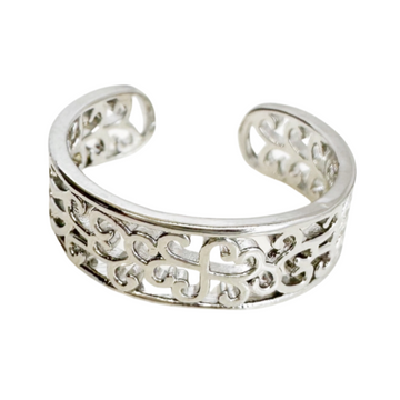 Gypsy Scroll Silver Toe Ring - Blush & Co. Rose Gold Jewellery Australia