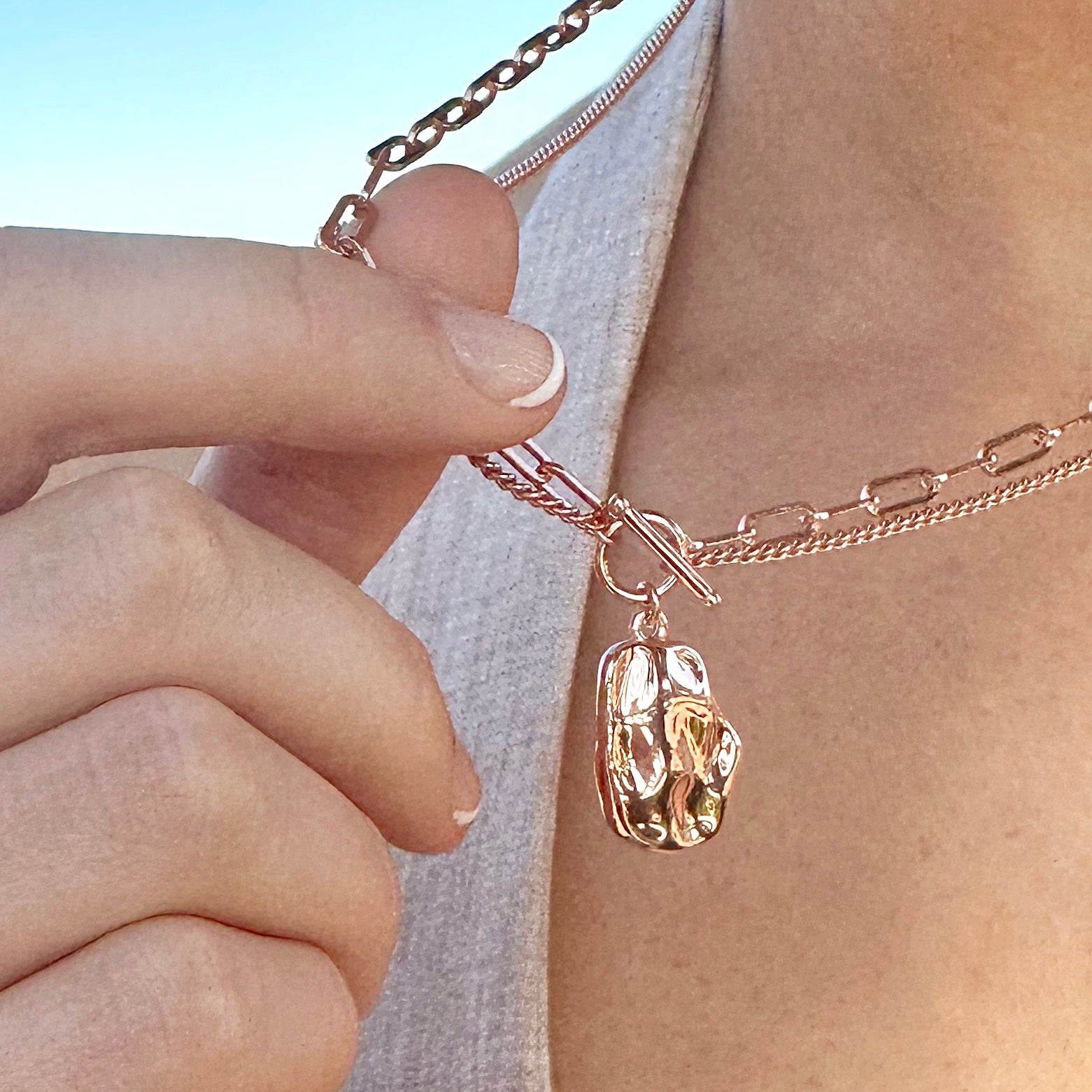 Estelle Rose Gold Necklace ** PRE-ORDER -** - Blush & Co. Rose Gold Jewellery Australia