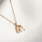 Tiffany Padlock & Key Necklace - Blush & Co.