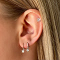 Tiny Twinkle Huggie Earring - Silver - Blush & Co.