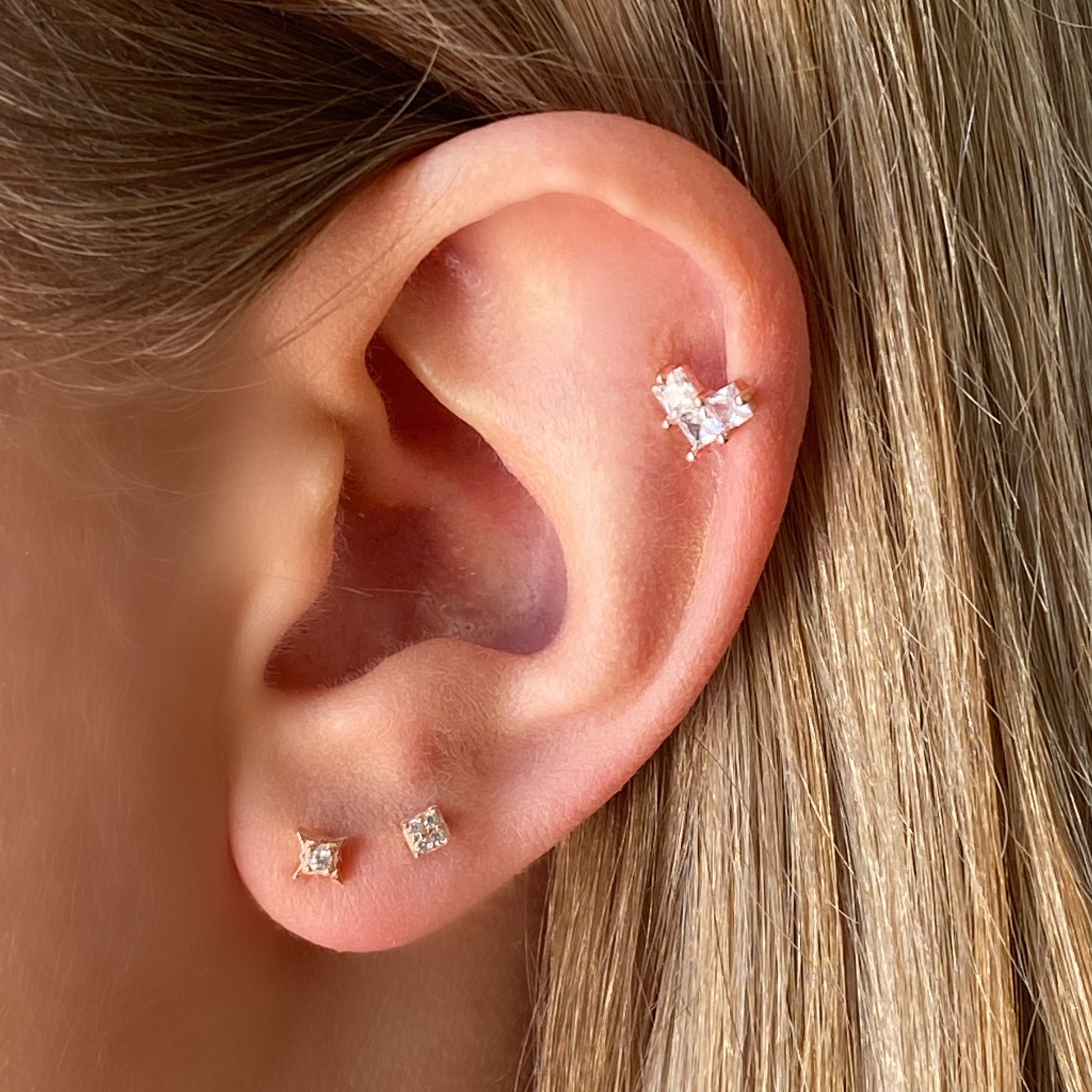 Tiny crystal stud earrings deals