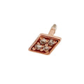 Zirconia Diamond Barbell Stud Earring - Rose Gold - Blush & Co.