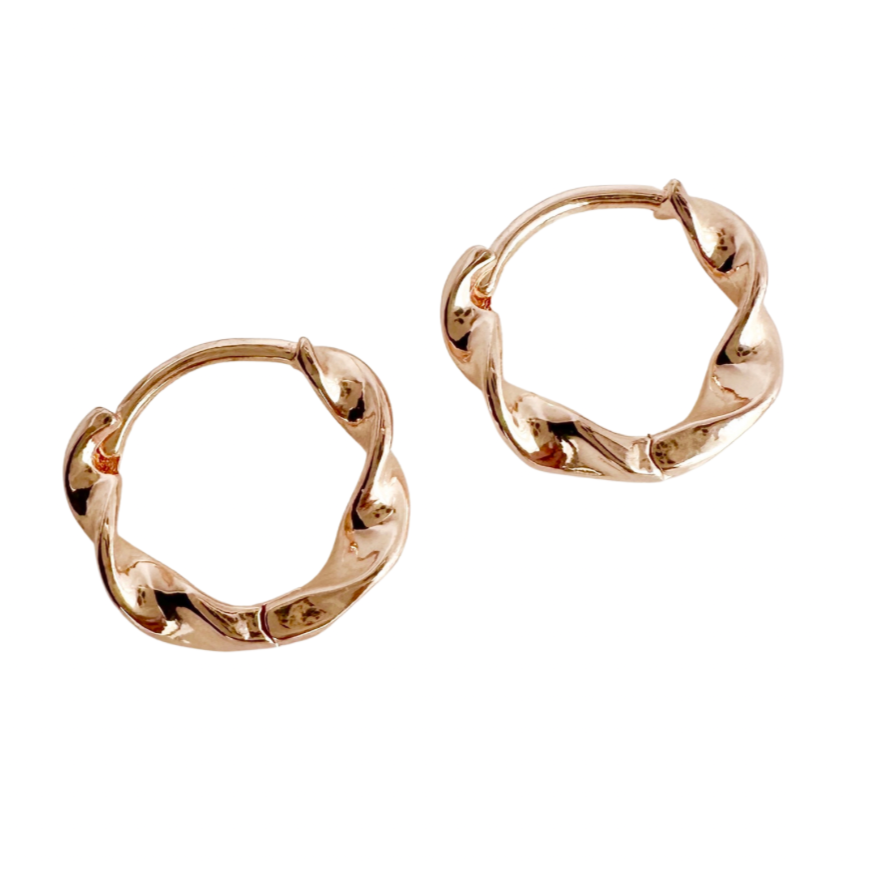 Ada Rose Gold Hoops - Blush & Co.