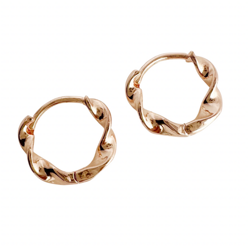 Ada Rose Gold Hoops - Blush & Co.