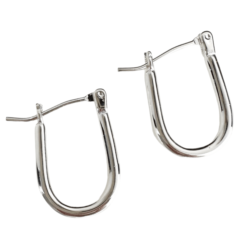 Claire Silver Hoops - Blush & Co.