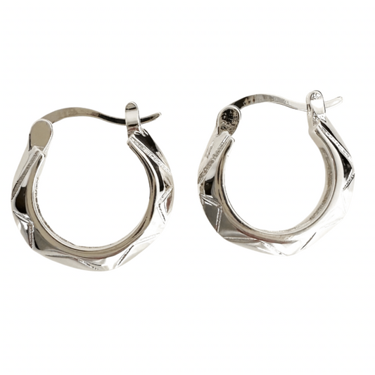 Lola Silver Hoops - Blush & Co.