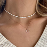 Grace Rope Circle Necklace - Blush & Co.