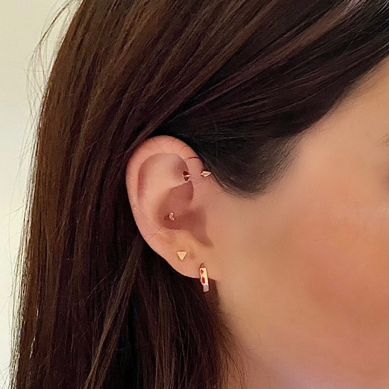 Tiny Sphere Flat Back Earring - Rose Gold - Blush & Co.