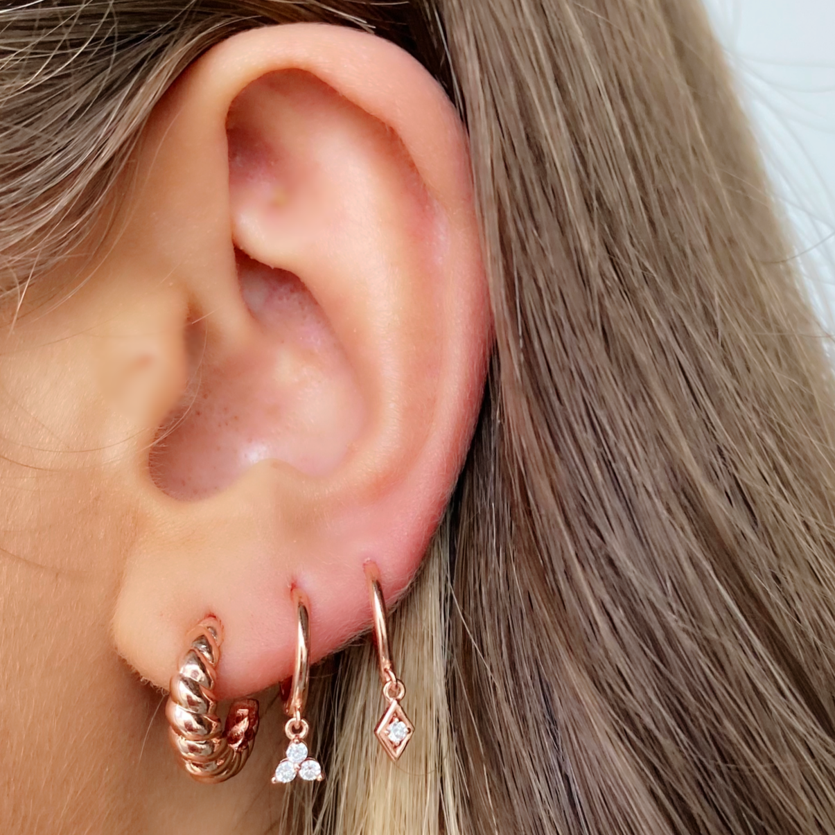 Charlotte Huggie Earrings - Blush & Co.