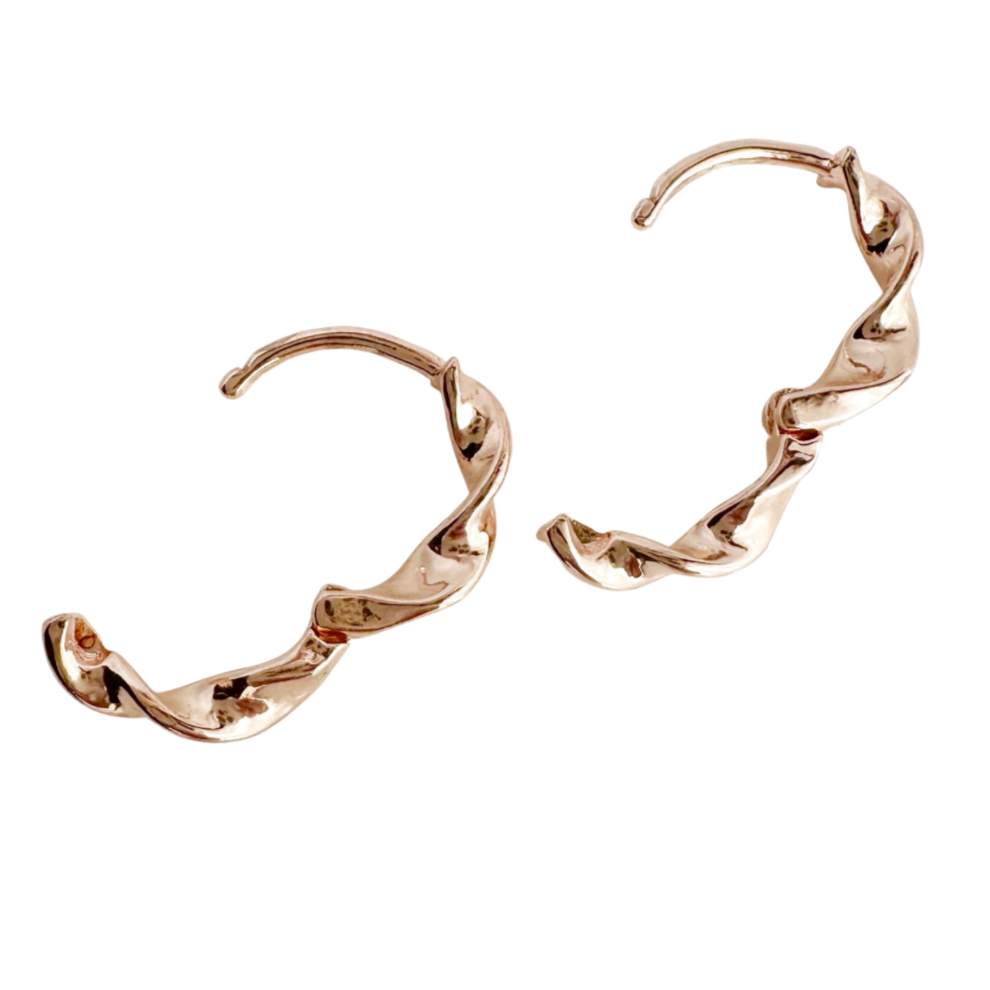 Ada Rose Gold Hoops - Blush & Co.