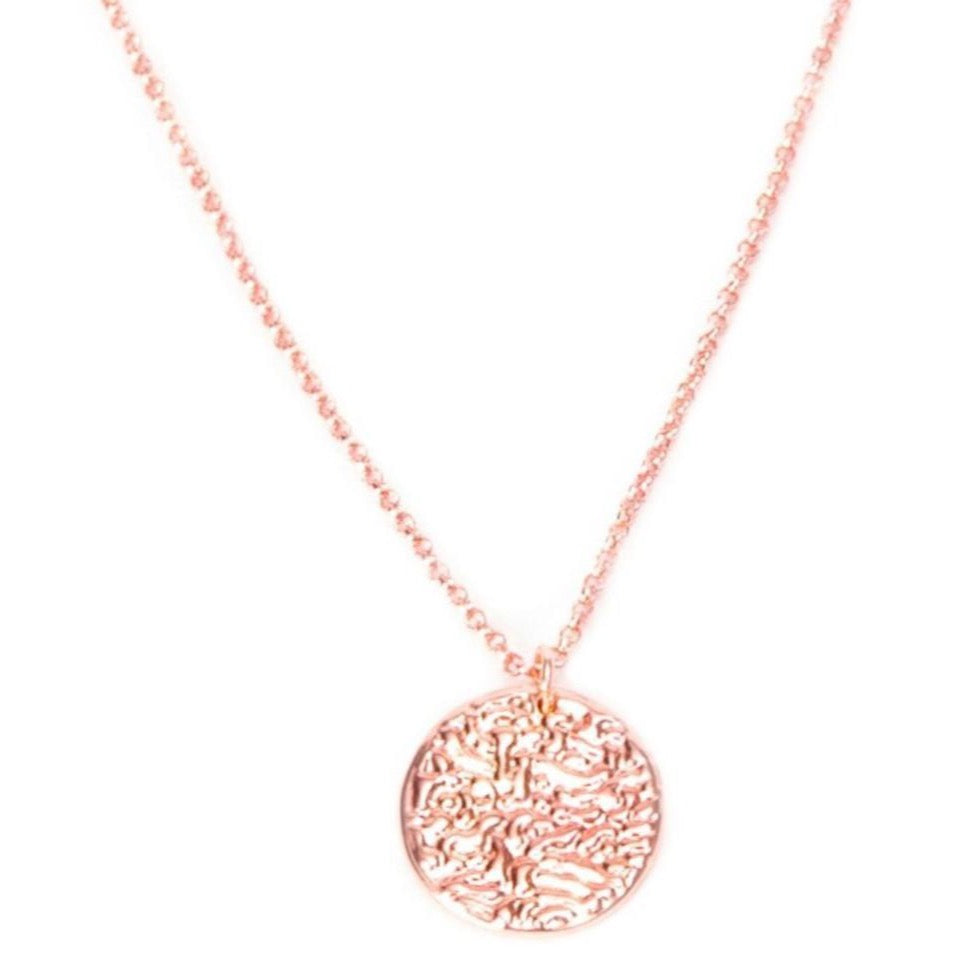 New Moon Rose Gold Pendant Necklace - Blush & Co.