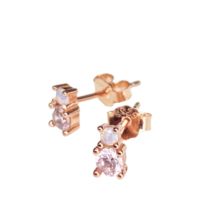 Ivy Double Stud Earrings - Blush & Co.