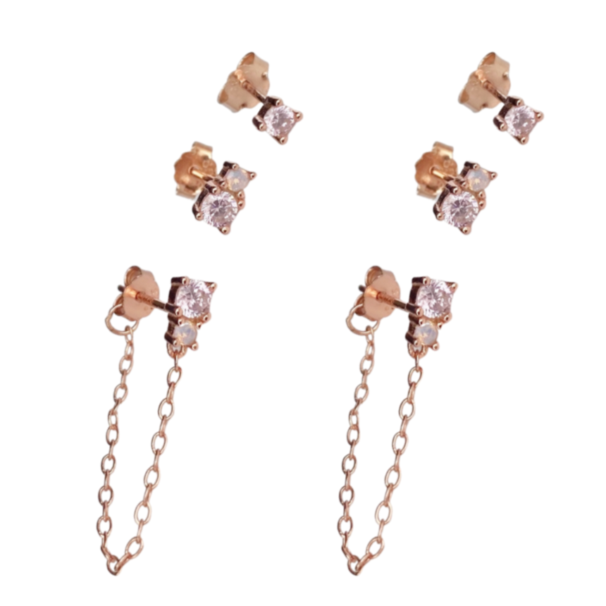 Ivy Chain Earring Set - Blush & Co.
