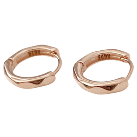 Isla Rose Gold Huggie Earrings - Blush & Co.