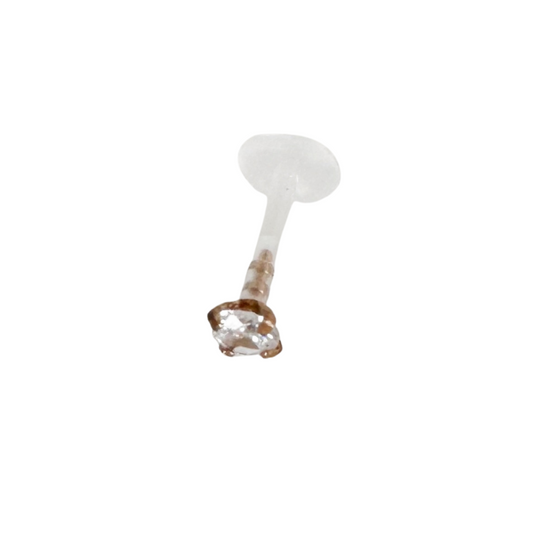 Zirconia Acrylic Flat Back - Rose Gold - Blush & Co.