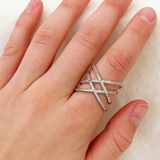 Brooklyn Silver Statement Ring - Blush & Co.