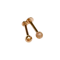 Rose Gold Ball Stud Flat Back Earring - Blush & Co.